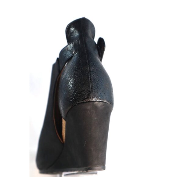 Corkys Boutique Sunburst Open-Toe Wedge Sandals Black‎ Size 6 - Picture 6 of 10